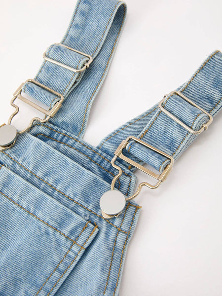 PREORDER ITEM 8/21| Wide Leg Bow Denim Overalls