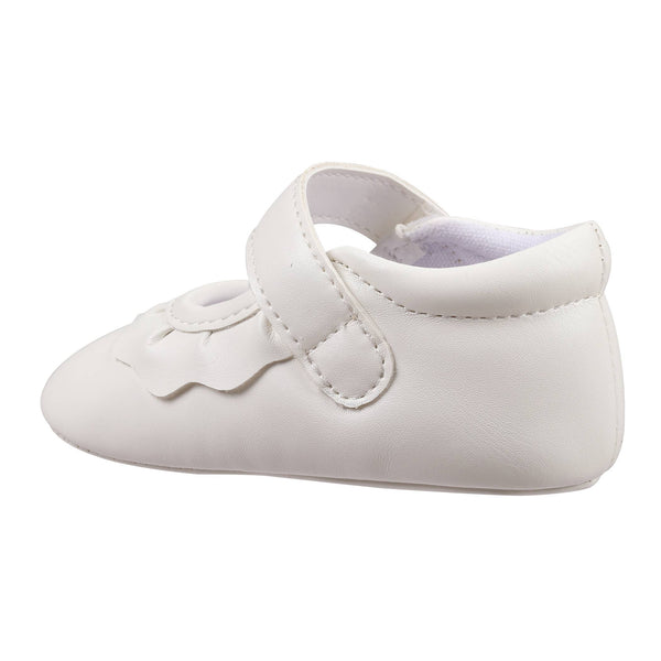 Amina Crib Shoes | White