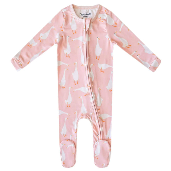 Goosie Zip-Up Footie Pajama