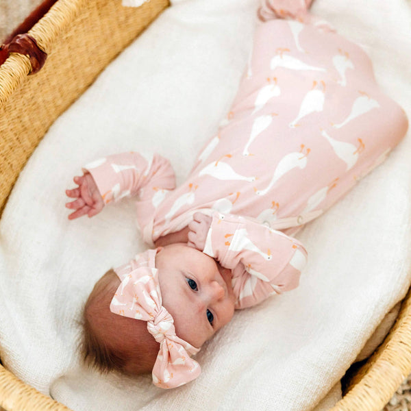 Newborn Knotted Gown | Goosie