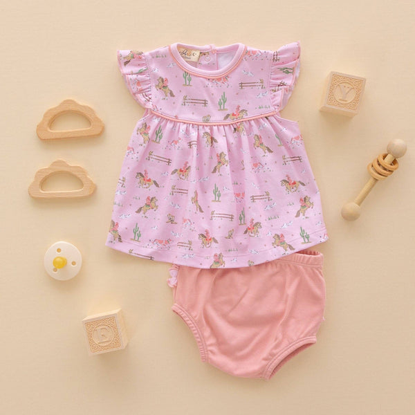 Little Wranglers Ruffle Diaper Cover Set