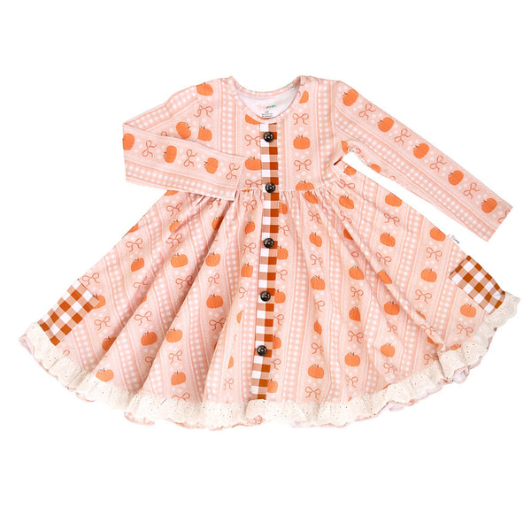 Button Dress | Reagan Pumpkin