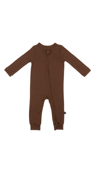 Zip Romper | Chestnut