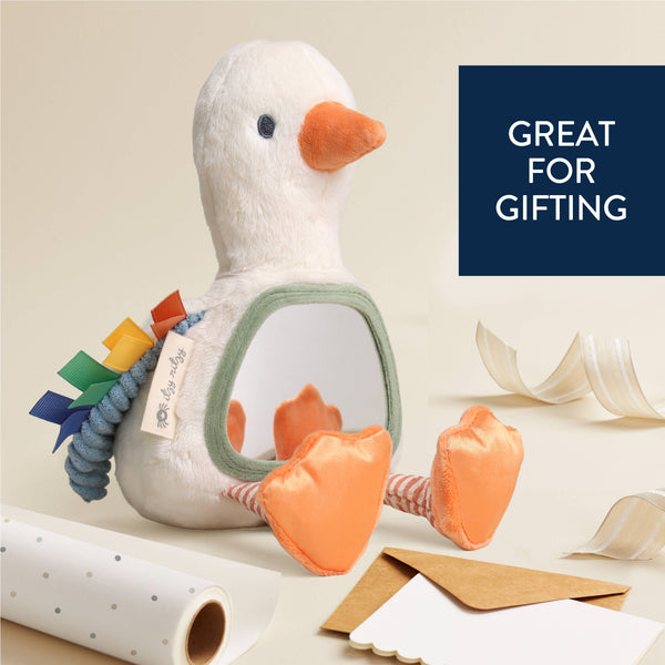Itzy Bitzy Mirror™ Sensory Tummy Time Mirror | Goose