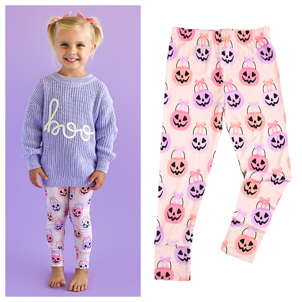 Emmy Bamboo Leggings| Halloween Pumpkins