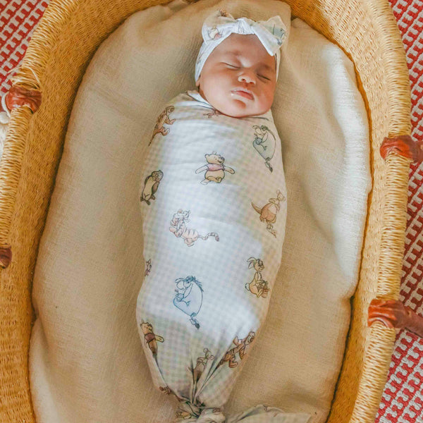 Knit Swaddle Blanket |  Winnie the Pooh and Friends