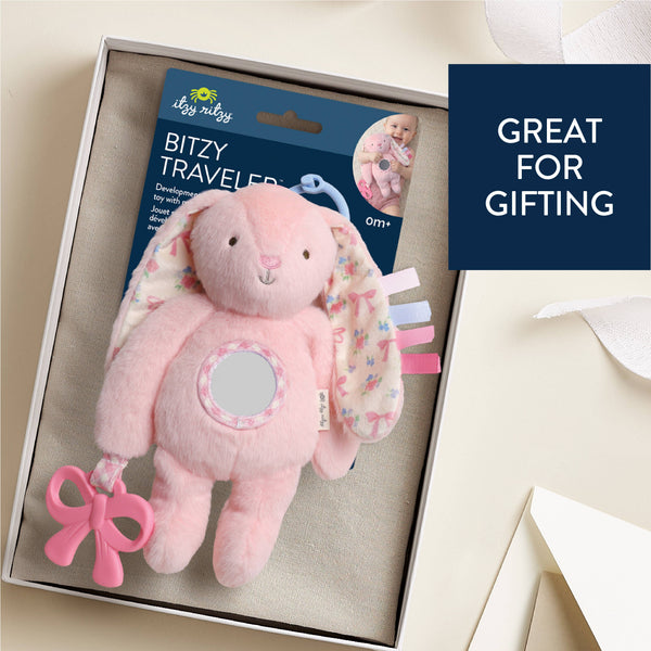 Itzy Ritzy Bitzy Traveler™ | Pink Bunny