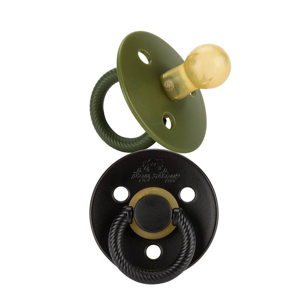 *NEW SIZE* Itzy Soother™ Natural Rubber Paci Sets: Succulent + Agave 6-18 M