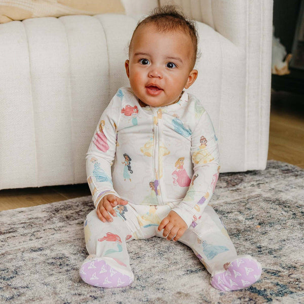 Disney Princess Zip-Up Footie Pajama