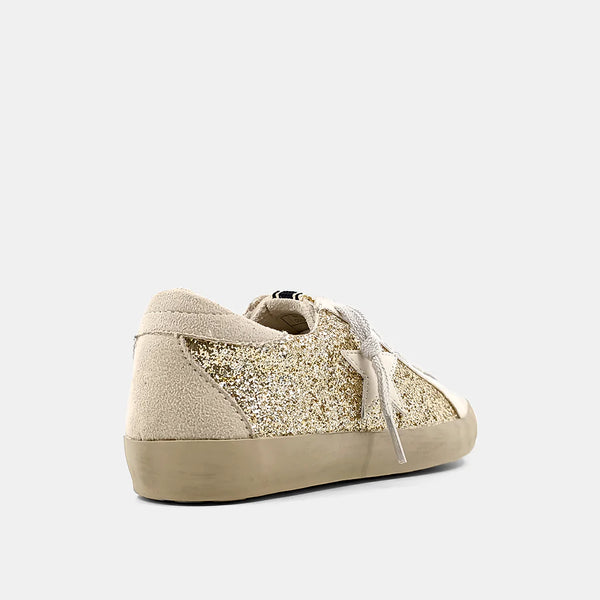 Paula Kids Gold Glitter Sneakers