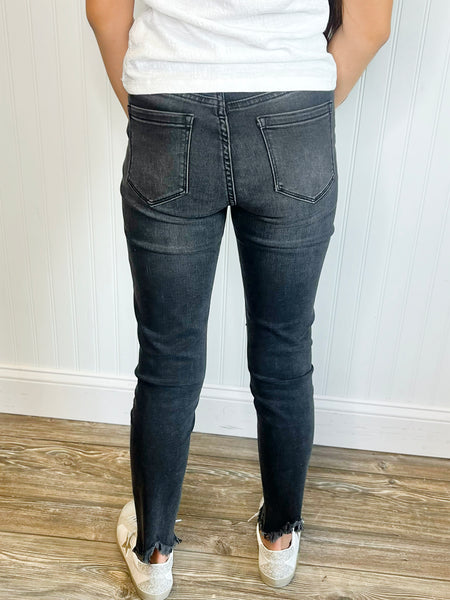 Tractr Black High-Rise Skinny Jeans