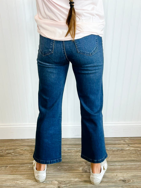 Tractr High-Rise Wide Leg Jeans