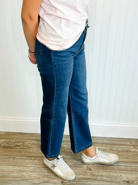 Tractr High-Rise Wide Leg Jeans