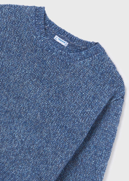 Sequined Knit Sweater | Blue