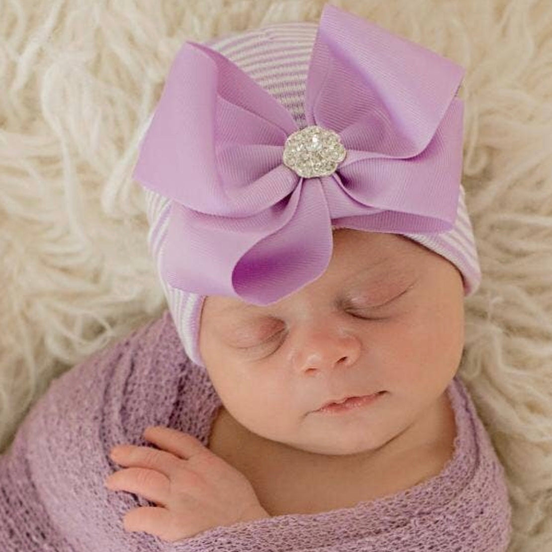 ilyBean Ciara Bow Newborn Nursery Beanie