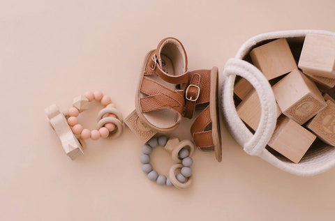 Tawny Split-Soled Leather Baby Sandals