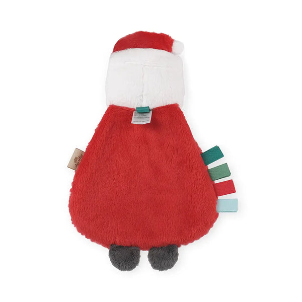 Itzy Lovey Plush + Silicone Teether Toy | Holiday Santa