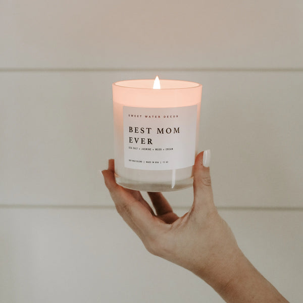 Best Mom Ever | Soy Candle -White Jar 11 oz.