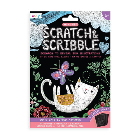 Mini Scratch & Scribble Art Kit:  Cutie Cats