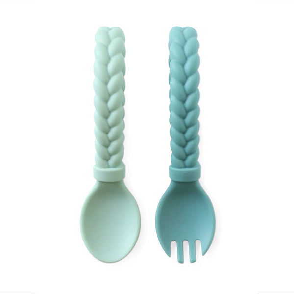 Sweetie Spoon & Fork Set - Mint
