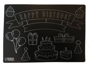 Chalkboard Happy Birthday Placemat 12x17