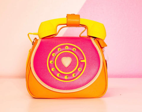 Ring Ring Phone Convertible Handbag | Fresh Fruity Pink