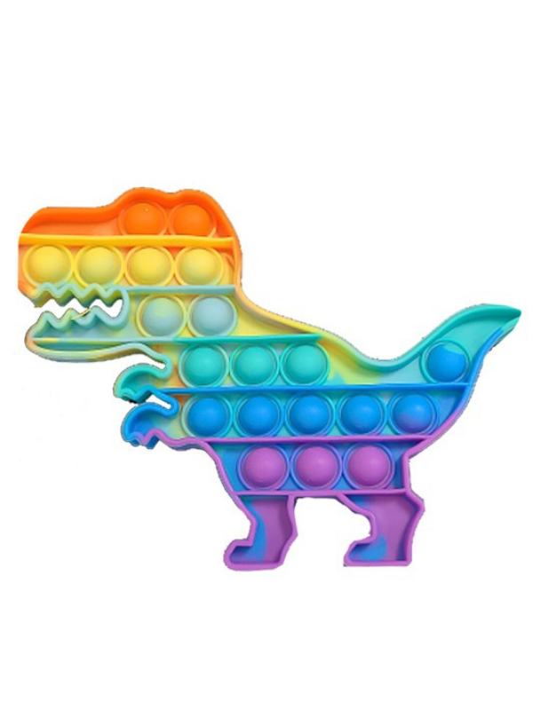 Rainbow Pop It Fidget Toy -Dinosaur