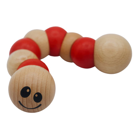 EarthWorms Clutching and Grabbing Toy for Infants | Red