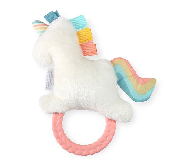 Ritzy Rattle Pal Plush with Teether- Unicorn