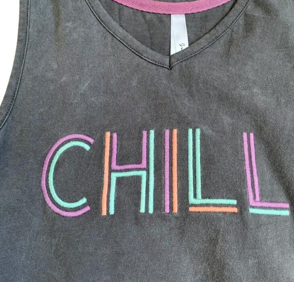 Chill Embroidered Tank