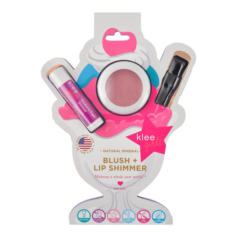 Sweet Cherry Pop | Klee Girls Natural Blush + Lip Shimmer