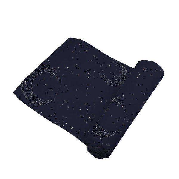 Midnight Moon Bamboo Muslin Swaddle