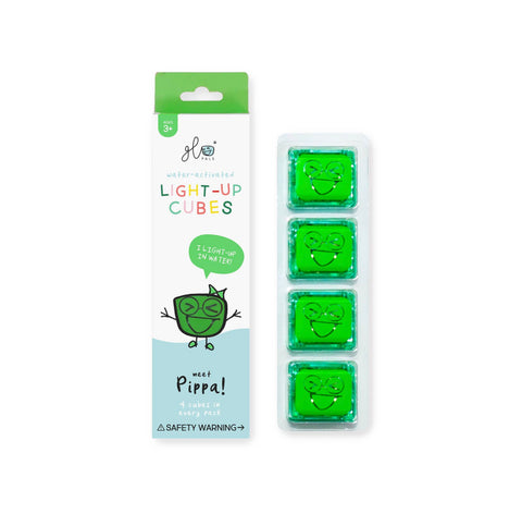 Green Light-Up Cubes (4-pack)