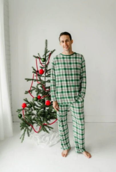 Noel Plaid Men’s Bamboo Pajama Set