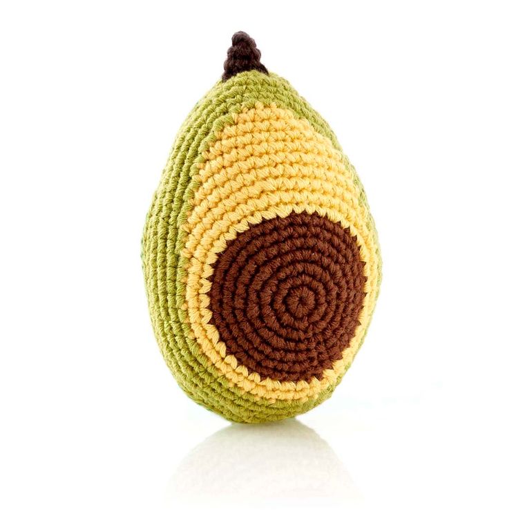 Avocado Crochet Rattle