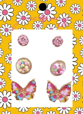 Colorful You Earring Set | Butterfly