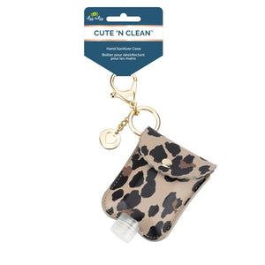 Leopard Cute n' Clean Hand Sanitizer Charm Keychain