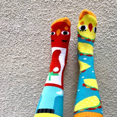 Pals Socks - Taco & Hot Sauce Mismatched Socks
