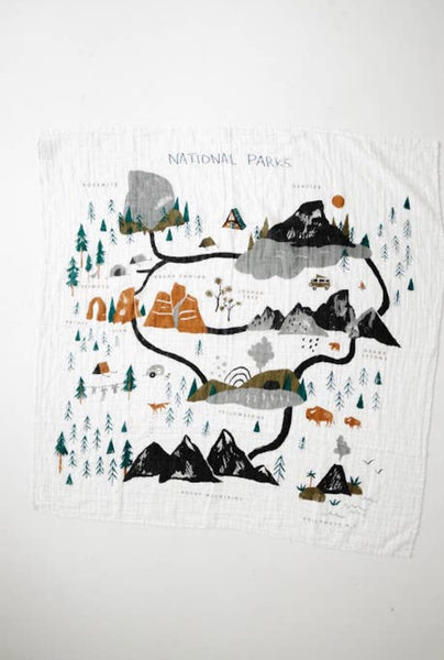National Parks Swaddle Blanket