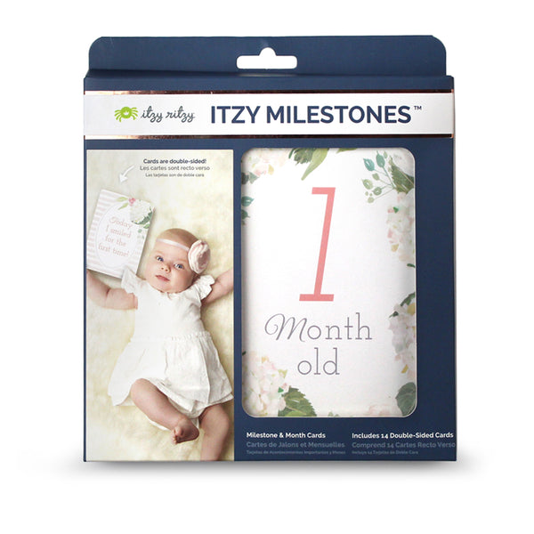 Itzy Moments Double-Sided Milestone Cards- Floral