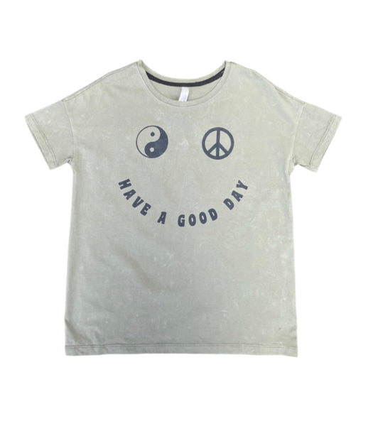 Have A Good Day Ying Yang Peace Sign Tee