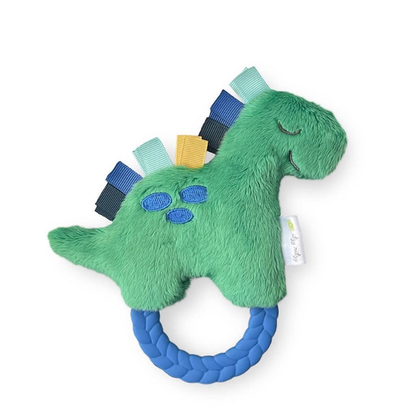 Ritzy Rattle Pal Plush with Teether- Dino