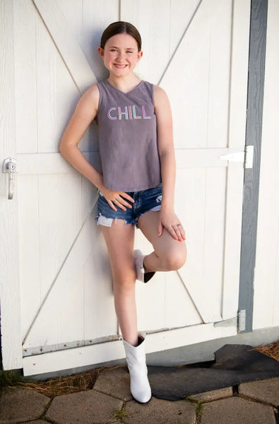 Chill Embroidered Tank