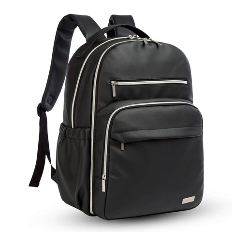 Sleek Diaper Bag Backpack- Black