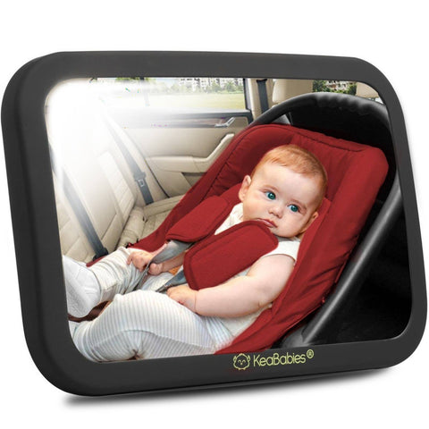 Baby Car Seat Mirror- Black Matte