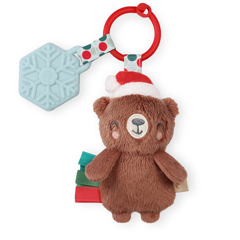 Itzy Pal Plush + Teether | Holiday Bear