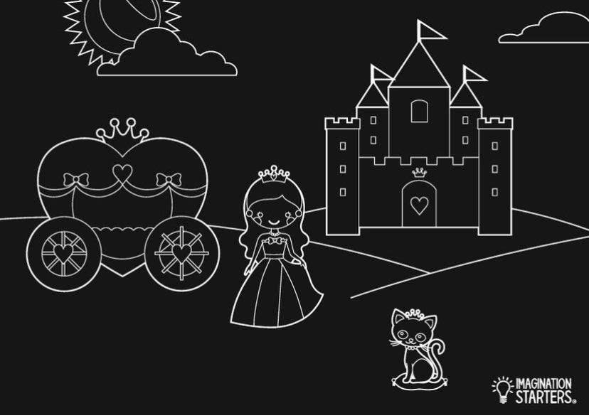 Princess Chalkboard Placemat