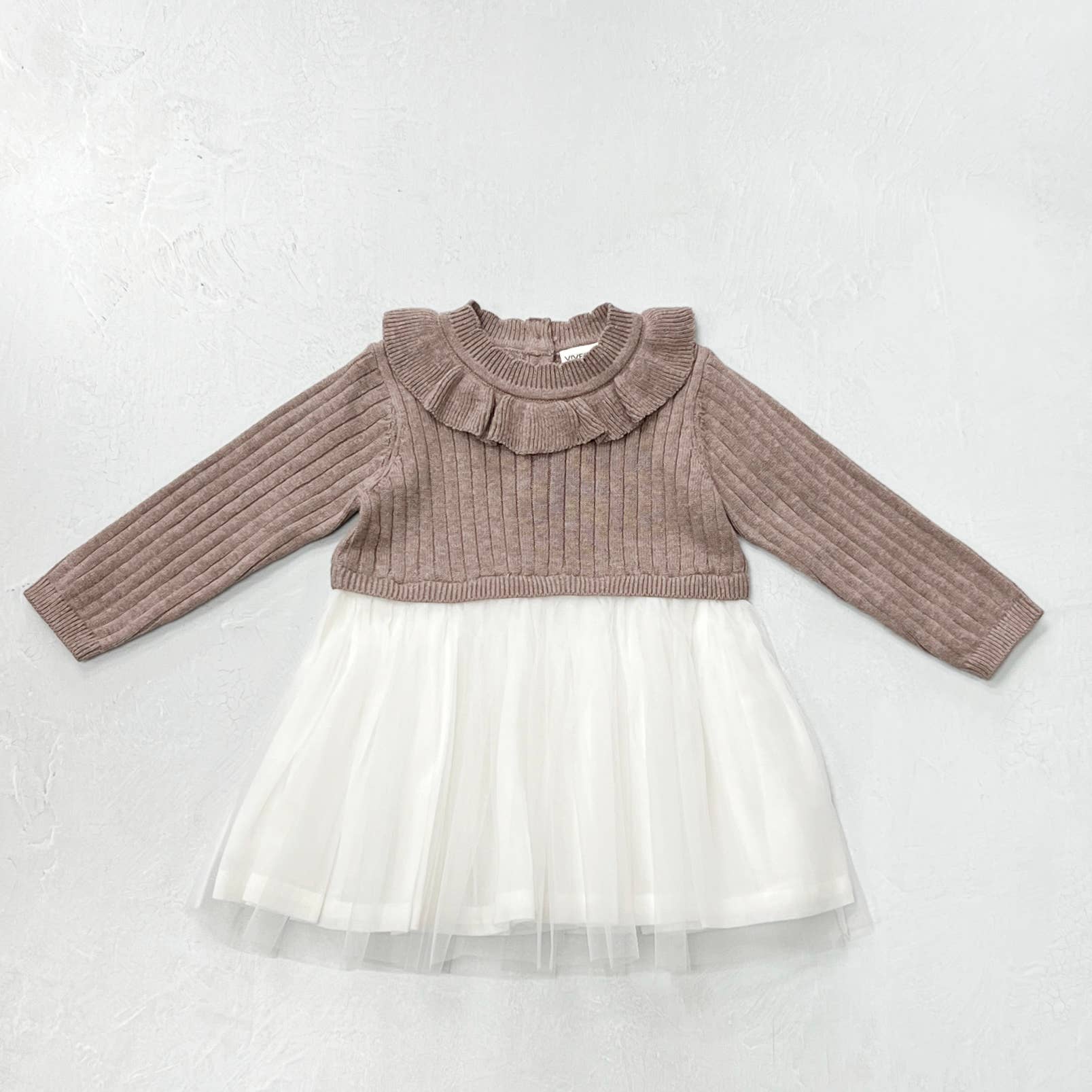 Sweater Organic Knit Top & Tutu Dress