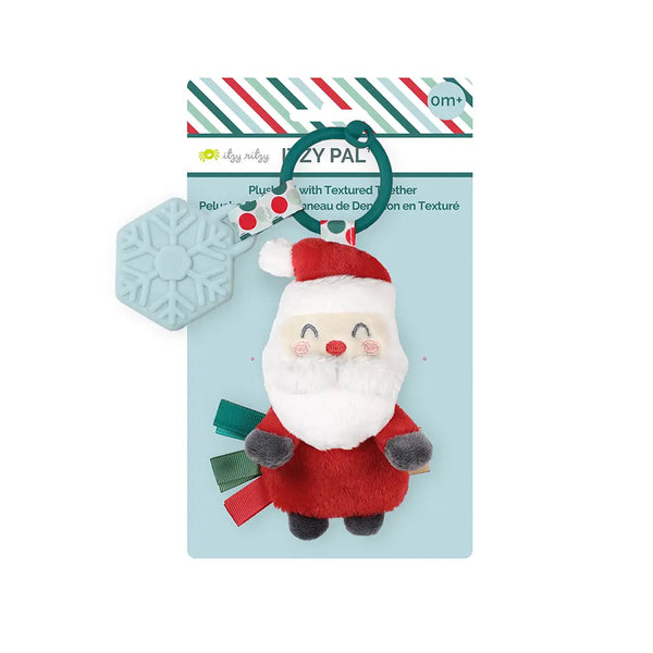 Itzy Pal Plush + Teether | Holiday Santa