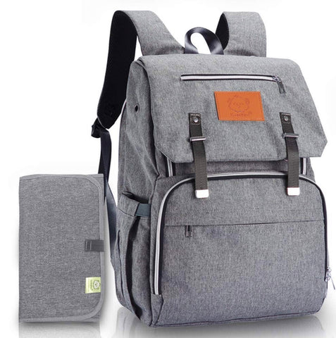 Explorer Diaper Bag Backpack- Classic Gray